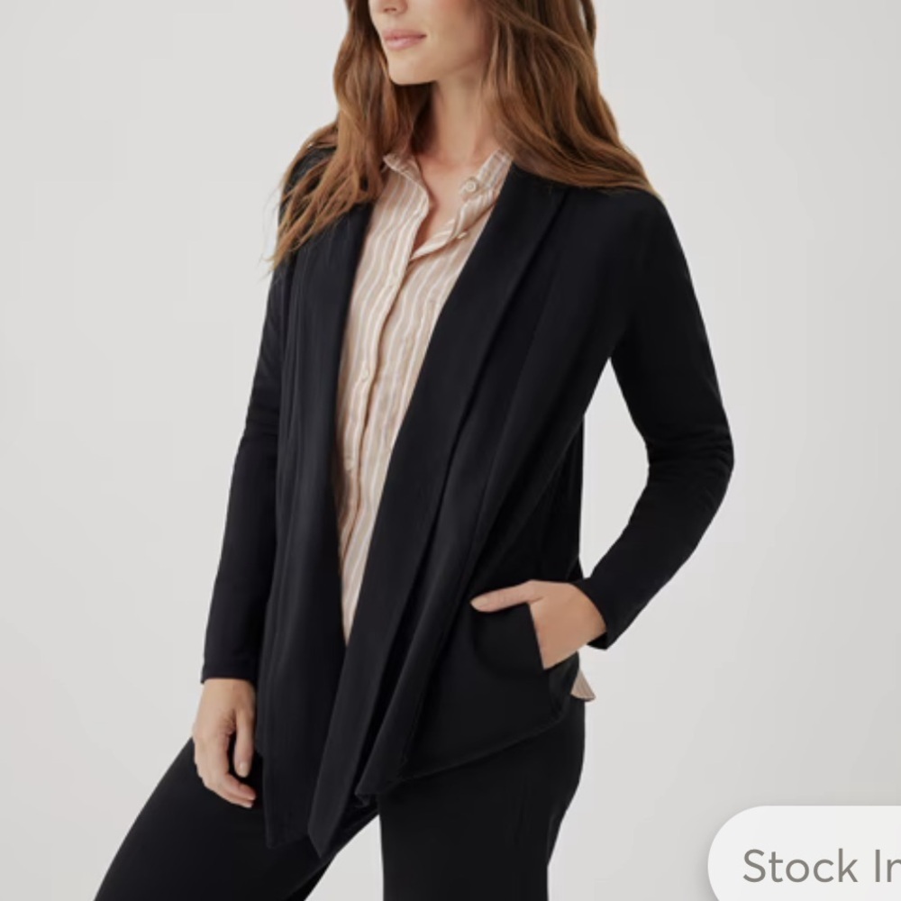 Pact Organic Cotton Avenue Draped Cardigan size Medium